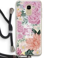 Kindness matters: Samsung Galaxy J6 (2018) Transparant Hoesje met koord