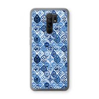 Blauw motief: Xiaomi Redmi 9 Transparant Hoesje
