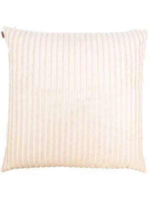 Missoni Home coussin côtelé en velours - Tons neutres