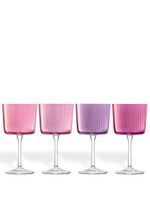 LSA International Gems wine glasses (set of four) - Rose