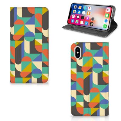 Apple iPhone Xs Max | Hoesje met Magneet | Funky Retro