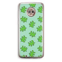 Groene blaadjes: Motorola Moto G6 Transparant Hoesje