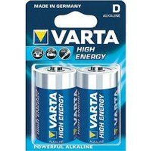 Varta D/lr20 penlite alkaline per 2 stuks op kaart