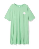 HEMA Oversized Nachthemd Gezichtjes Groen (groen)
