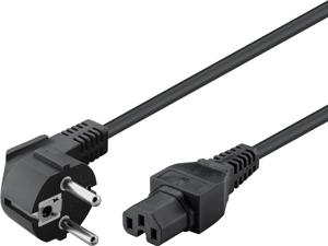Goobay 93277 electriciteitssnoer Zwart 2 m Netstekker type F C15 stekker