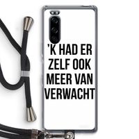 Meer verwacht: Sony Xperia 5 Transparant Hoesje met koord