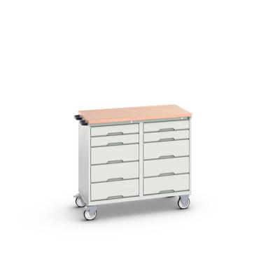 Bott Verso Mobiele Kast | 1050x600x980mm | 10 Laden | MPX Top | RAL 7035 - 16927101.16