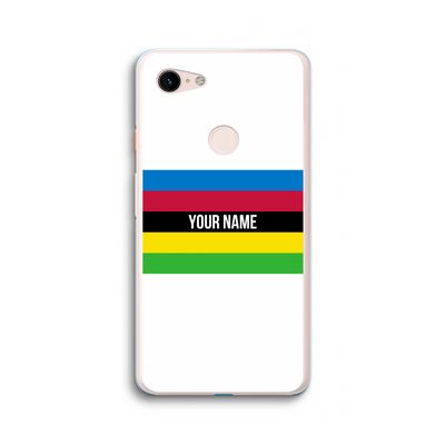 WK Wielrennen: Google Pixel 3 XL Transparant Hoesje WK Wielrennen: Google Pixel 3 XL Transparant Hoesje