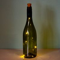 Wijnfles Lampje - Warm Witte Ledlampjes - thumbnail