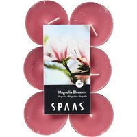 60x Maxi geurtheelichtjes Magnolia Blossom/roze 10 branduren - thumbnail