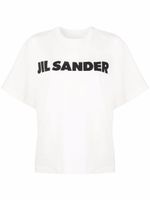 Jil Sander t-shirt ample à logo imprimé - Blanc