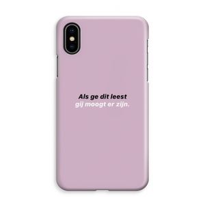 gij moogt er zijn: iPhone XS Max Volledig Geprint Hoesje