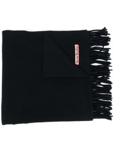 Acne Studios écharpe Canada New à franges - Noir