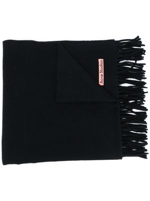Acne Studios écharpe Canada New à franges - Noir