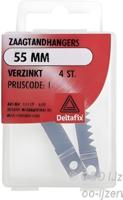 Zaagtandhangers 55mm vz 4st - Deltafix