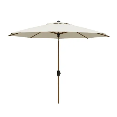 Madison Parasol Lissabon teak luxe champagne 300cm