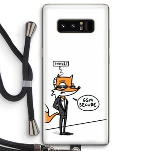 GSM secure: Samsung Galaxy Note 8 Transparant Hoesje met koord