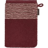 Cawö Cawö Two-Tone Washandje 16x22 bordeaux