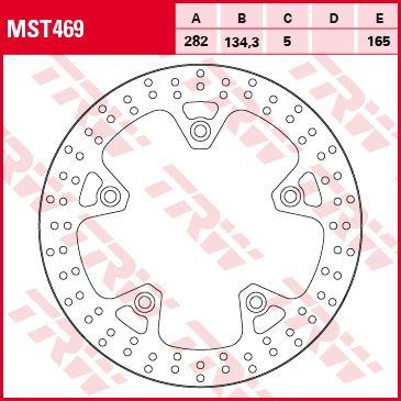 TRW Remschijf, remschijven voor de moto, MST469
