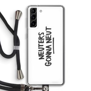 Neuters: Samsung Galaxy S21 Plus Transparant Hoesje met koord