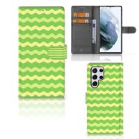 Samsung Galaxy S22 Ultra | Telefoon Hoesje | Waves Green