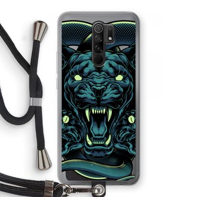 Cougar and Vipers: Xiaomi Redmi 9 Transparant Hoesje met koord
