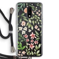 Botanical sweet flower heaven: OnePlus 7 Transparant Hoesje met koord