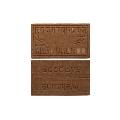 Deurmat DKD Home Decor Bruin Rubber Kokosnoot (75 x 45 x 2,3 cm) (2 Stuks)