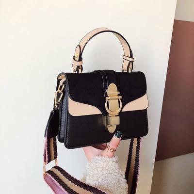Vrouwen lederen handtassen schoudertassen luxe design Cross Body portemonnees (zwart)