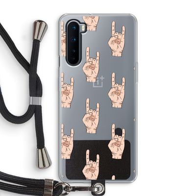 Rock: OnePlus Nord Transparant Hoesje met koord