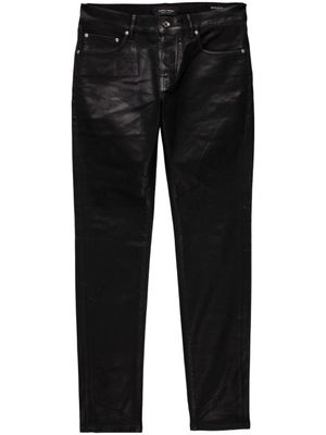 Purple Brand jean P001 Leathered à coupe skinny - Noir