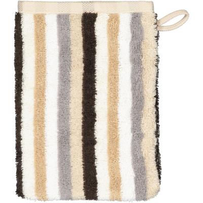 Cawö Cawo Shades Streifen Washandje 16x22 sand
