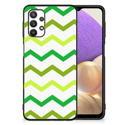 Samsung Galaxy A32 5G Back Case Zigzag Groen