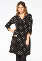 Yoek Tuniek strepen DOTS | Zwart | Maat 46/48
