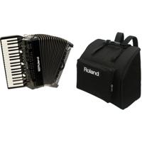 Roland FR-4X-BK set V-accordeon zwart met reistas