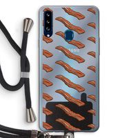 Bacon to my eggs #2: Samsung Galaxy A20s Transparant Hoesje met koord