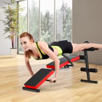 Sit Up Bench Opvouwbare Trainingsbank In Hoogte Verstelbare Fitnessbank Hellingbank Rood