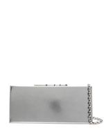 Lanvin Sequence metallic leather clutch bag - Argent - thumbnail