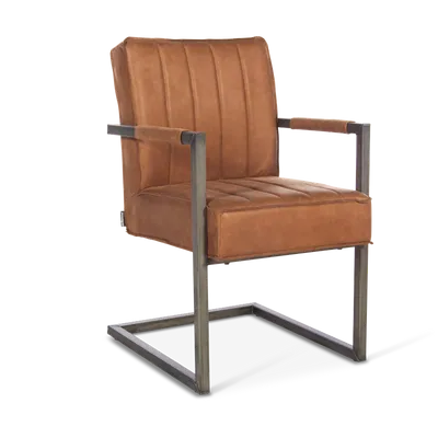 Armstoel Vince - Microleder Bull Camel