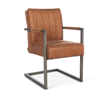 Armstoel Vince - Microleder Bull Camel - thumbnail