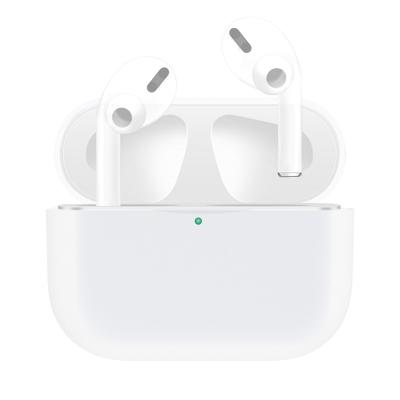 Voor AirPods Pro effen kleur silicone oortelefoon beschermhoes (wit)