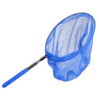 Telescopisch vlindernet/insectennet - blauw - metaal - 36 tot 67 cm - thumbnail