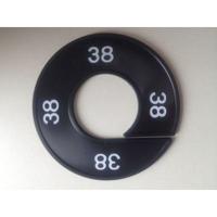 Maatring 9cm zwart/wit 38