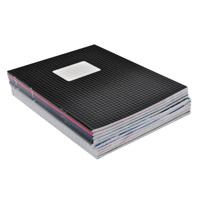 50x stuks school schriften gekleurd A5 formaat - ruitjes van 5 mm