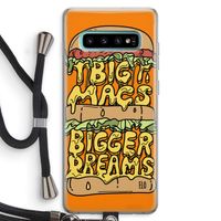 Big Macs Bigger Dreams: Samsung Galaxy S10 Plus Transparant Hoesje met koord