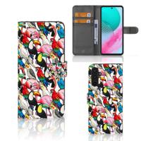 Samsung Galaxy M54 | Telefoonhoesje | Met pasjeshouder | Birds