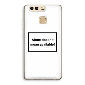 Alone: Huawei P9 Transparant Hoesje