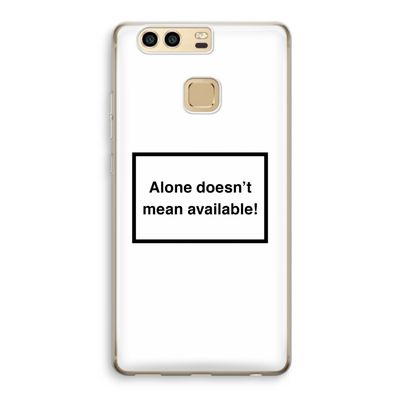 Alone: Huawei P9 Transparant Hoesje
