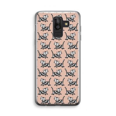 Zwarte poes: Samsung Galaxy J8 (2018) Transparant Hoesje