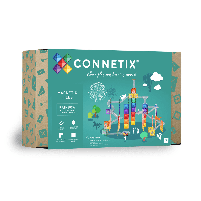 Connetix Rainbow Ball Run Pack - 92 stuks